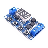 Module de relais DC 6-30V, interrupteur à temporisation, circuit de contrôle de cycle réglable, relais de temporisation d'arrêt 6V 9V 12V 24V