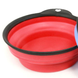 Bols de voyage pliables et écologiques pour animaux de compagnie, 5 L, 17*14.7*4.7cm, mangeoires pliables pour chiens pour les promenades en extérieur, motif solide - Product Image 2