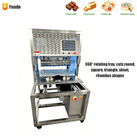Trancheuse à gâteau électrique commerciale en acier inoxydable à ultrasons, machine automatique de découpe de gâteau à ultrasons pour atelier de pâtisserie