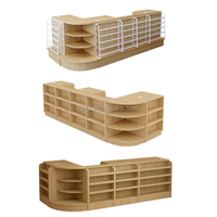 Caisse enregistreuse combinée en bois couramment utilisée d'approvisionnement direct d'usine pour les comptoirs de caisse de supermarchés et de dépanneurs