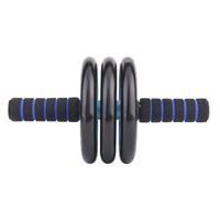 Rouleau abdominal silencieux 16 pouces à double roue en acier, PP, TPE, ABS, écologique, pour musculation abdominale, amincissement du ventre, unisexe, pour exercices de yoga