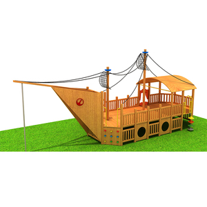Parque Infantil de Madera para Niños, Castillo de Juegos al Aire Libre para el Hogar - Product Image 2