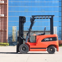Chariot élévateur électrique compact tout-terrain 1,5 tonne Euro 5 CE EPA pour entrepôts, livraison gratuite, chariot élévateur électrique neuf
