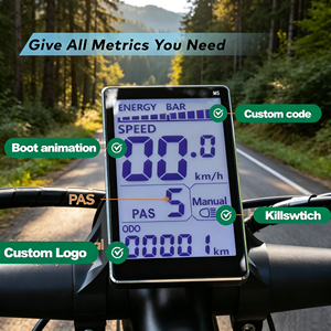 Panel de Control Personalizado para <span class=keywords><strong>Bicicleta</strong></span> Eléctrica <span class=keywords><strong>Eleglide</strong></span> M2 con Computadora Multifunción para <span class=keywords><strong>Bicicleta</strong></span>, Velocímetro y Odómetro, Piezas Resistentes para Ciclismo - Product Image 1