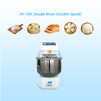 Pétrin à pâte à double vitesse numérique JH 120L, capacité de 50 kg pour les biscuits, les croissants, les gâteaux de lune