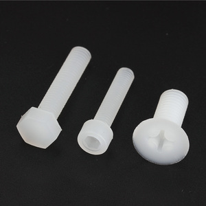 <span class=keywords><strong>Tornillos</strong></span> de Plástico PVDF Resistentes a Productos Químicos, Acabado Natural, <span class=keywords><strong>Tornillos</strong></span> de Máquina de Plástico para Sistemas de Fluidos Químicos - Product Image 1