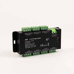 Divisor de Señal SPI de 6 Canales SA6 para Amplificar y Distribuir Señales SPI TTL en Instalaciones de Tiras de Píxeles LED RGB y RGBW - Product Image 1