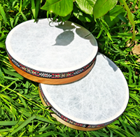 Wholesale Orff Percussion Instrument Portable 10 Inch Beech Wood Hand Drum Musical Instrument Hand Drum