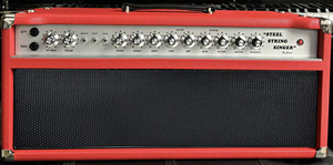 Testata Professionale per <span class=keywords><strong>Chitarra</strong></span> Valvolare 100W Dumble TONE SSS100 Steel String Singer Amplificatore a Valvole in Rosso - Product Image 2