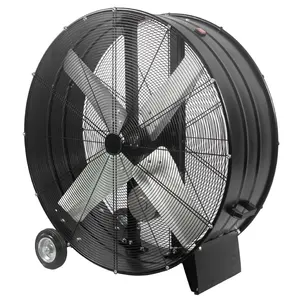 24 Inch Metal Floor Ventilation Drum Fan 250W Energy Saving 3 Speeds High Velocity Heavy Duty Industrial Blower