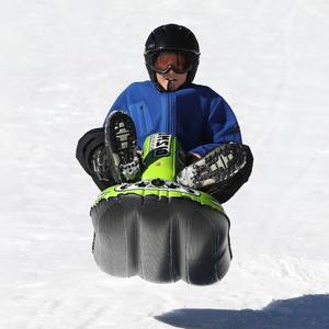 Heavy Duty PVC Inflatable <b>Snow</b> <b>Tube</b> with Safety Handles for <b>Sledding</b> for Kids Outdoor - Product Image 5