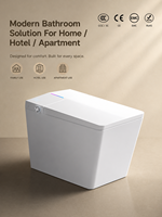 WC intelligent de luxe en céramique monobloc avec bidet intégré, chasse d'eau automatique, vente en gros, haute qualité, offre spéciale