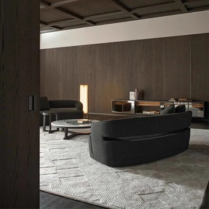 Canapé de bureau une place 210x70x74cm design moderne pour usage professionnel - Product Image 4