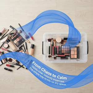 กล่องเก็บของพลาสติก PP สำหรับใช้ในโรงแรม ขนาด 13 ลิตร ถึง 220 ลิตร พร้อมล้อเลื่อน สำหรับเก็บเสื้อผ้าและของเล่น - Product Image 4