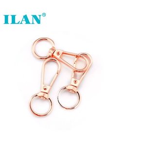 Set di 3 Moschettoni ILAN da 40mm in Oro K con Ganci per Portachiavi - Product Image 2