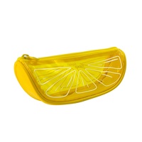 Trousse à crayons fantaisie en gros, motif pastèque, orange, kiwi, étui à stylos en PVC imperméable, cadeau promotionnel pour étudiants