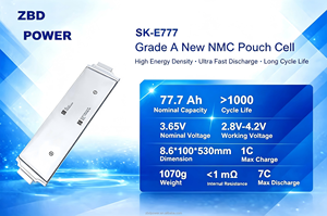 Baterai Lithium Polymer Pouch Cell NMC 3.7V 8C 77.7Ah SK77 SK777 SK77.7 SK80.5 80.5ah Baru Asli untuk Kendaraan Listrik - Product Image 3