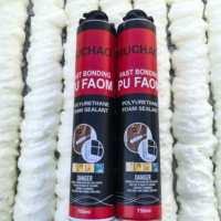 MU CHAO 750ml Mousse polyuréthane monocomposant blanche, résistante à la chaleur, ignifuge classe B, en spray pour le remplissage des joints de construction