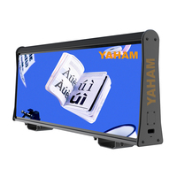 Affichage LED sur le toit de taxi 3G 4G Contrôle sans fil P2.5 P2.96 / Panneau de signalisation sur le toit de voiture / Publicité LED 960x320mm Double face Toit de voiture