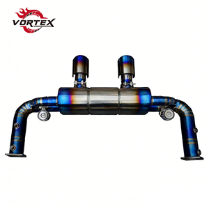 Escape Catback VORTEX Titanium Valvetronic de Alto Flujo con Acabado Azul Quemado, 100% Compatible con Porsche 911 Carrera S/4S/GTS (991.2) - Product Image 1