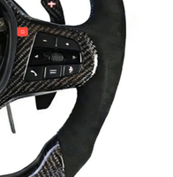 Volant sport en cuir, fibre de carbone et PVC SOON TODA pour 2025 340i M8 G20 G22