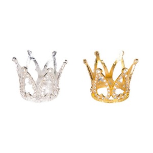 Cake Toppers Mini Princess Crown Heart Shape Birthday Decoration Reusable Cake Decorating Supplies - Product Image 5