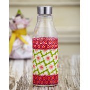 Bouteille d'eau sportive transparente en verre borosilicate personnalisée, faite à la main, design contemporain, écologique, idéale pour les voyages, best-seller