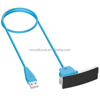 Câble de charge rapide USB QC3.0 de 100 cm pour montre connectée Alta HR avec adaptateur de station d'accueil à bouton de réinitialisation (matériau ABS/PC)