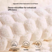 Peignoir d'hiver à capuche en polaire corail, épais, doux, absorbant et à séchage rapide, Cloud Doge, pour le bain et la beauté