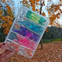 Kit d'outils de maquillage jetables six-en-un transfrontalier : pinceaux pour fard à paupières, lèvres, eye-liner, cils et bâtonnets de nettoyage