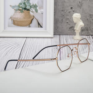 Montures de lunettes Danyang octogonales pleines montures, légères en titane pur, unisexe, verres en résine, design hexagonal 3050 - Product Image 1