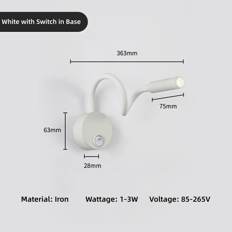 Noir avec interrupteur dans la base