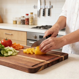 <span class=keywords><strong>Planche</strong></span> à Découper Personnalisée en <span class=keywords><strong>Bois</strong></span> d'Acacia avec Gouttière à Jus Épaisse, Bloc <span class=keywords><strong>de</strong></span> Boucher en <span class=keywords><strong>Bois</strong></span> pour Steak, Pizza, <span class=keywords><strong>Planche</strong></span> <span class=keywords><strong>de</strong></span> Cuisine - Product Image 6