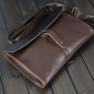 Bolsa de envelope masculina coreana, bolsa pequena em couro sintético, modelo carteiro