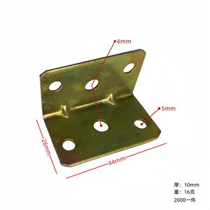 Supports d'angle colorés Xinjunye Hardware, modèles 40 et 45, fixations à angle droit de 90 degrés, supports d'étagère, accessoires de meubles - Product Image 5