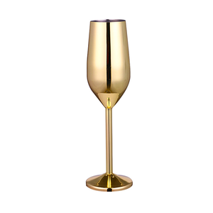 304 Stainless Steel Vintage Stemless Copper Coated Unbreakable Champagne Flutes Glasses <strong>Wine</strong> <strong>Goblets</strong> - Product Image 5