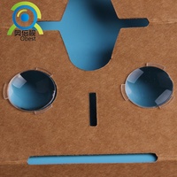 Lentille convexe sphérique double convexe en PMMA acrylique pour casque VR Google Cardboard, personnalisable OEM, 25mm/34mm/37mm/42mm Aobeishi
