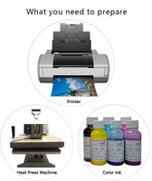 100 Lembar 150E 300EX Kualitas Tinggi Ukuran A4 A3 Kain Kaos Katun 100% Warna Terang Gelap untuk Printer Inkjet dan Transfer Panas P