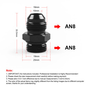 Adaptador de Tanque de Captura de Aceite de Transmisión, Piezas de Modificación Automotriz, Conexión Genérica de Cabeza Plana AN6/8/10 a ORB6/8/10 - Product Image 2