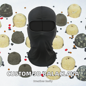 批发定制图案巴拉克拉瓦全脸面罩透明透气普通3D打印数码印花氨纶/涤纶 - Product Image 2