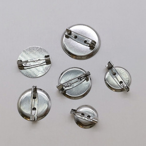 Broche ronde en métal, base 13152024mm, style classique, fournitures pour loisirs créatifs - Product Image 1