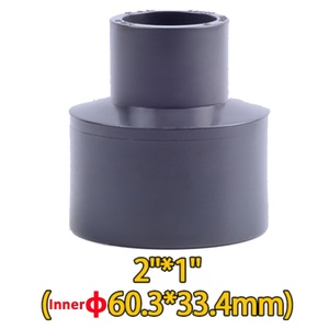 ข้อต่อซ่อมท่อ UPVC ขนาด 2" x 1" แบบสวม SCH80 ANSI สำหรับเครื่องมือทำสวน - ข้อต่อท่อที่ทนทาน - Product Image 2