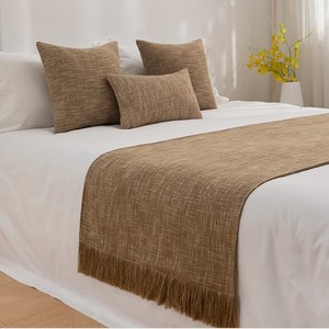 Summer Anne's Solid Color Plain Elegant Hotel Bed Runner - Product Image 3