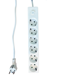Tablero de cableado de 6 vías de estilo alemán, interruptor de enchufe europeo con 6 salidas, enchufes alemanes y tira de calibre - Product Image 5