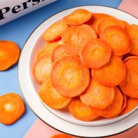 Gezonde Knapperige Zoete Snack Halfzachte Vacuümgefrituurde Wortelchips Zak OU Kosher BRC Gecertificeerd Klaar om te Eten 1 Jaar Houdbaar Hanwei