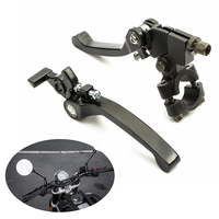 Ensemble de leviers d'embrayage et de frein pour moto tout-terrain 22 mm, 1 paire, guidon pliable pour modèles 90/110/125/140cc, accessoires intérieurs pour moto