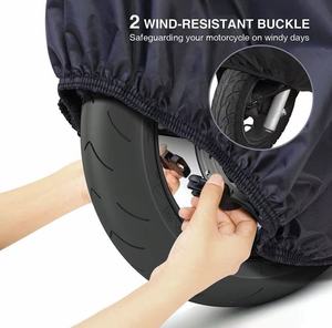 Housse de vélo en tissu Oxford étanche et protection UV pour vélos E-Bikes motos crème solaire épaissie anti-pluie - Product Image 2