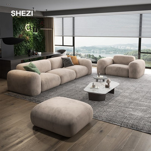 Shezi atunus Bắc Âu Sang Trọng 3-Chỗ Ngồi Modular Cắt <span class=keywords><strong>Sofa</strong></span> Chất Lượng Cao Vải L-Hình Dạng Đồ Nội Thất Phòng Khách Miếng Bọt Biển Cho Biệt Thự - Product Image 3