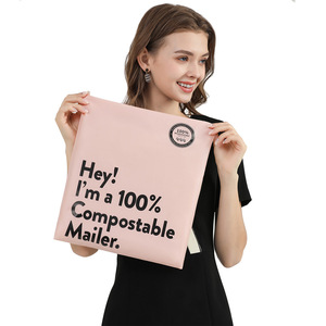 Sac d'expédition compostable Yile Bio 100% PLA biodégradable auto-adhésif, emballage de coursier écologique - Product Image 4