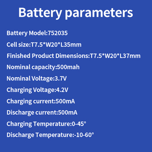 Custom 682840 3.8V 960mAh LiPo <b>Battery</b> Pack for IoT Device Smart Wearable and Bluetooth Equipment - Product Image 3